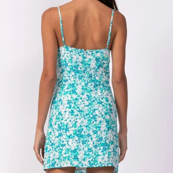 ❌SOLD OUT❌ CANDY PAINT FLORAL MINI DRESS - Picture 2 of 3